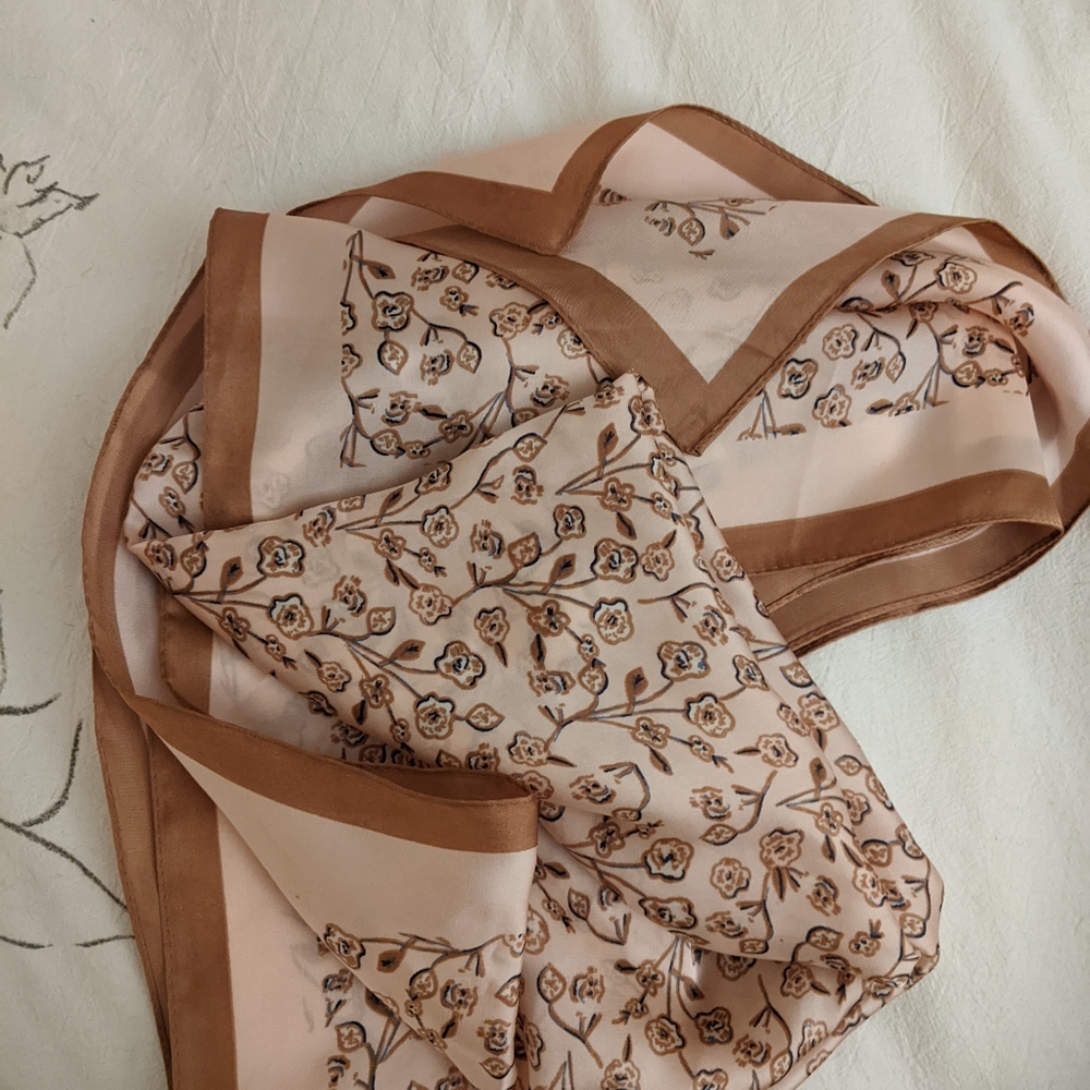 Cleobella pink scarf with flowers